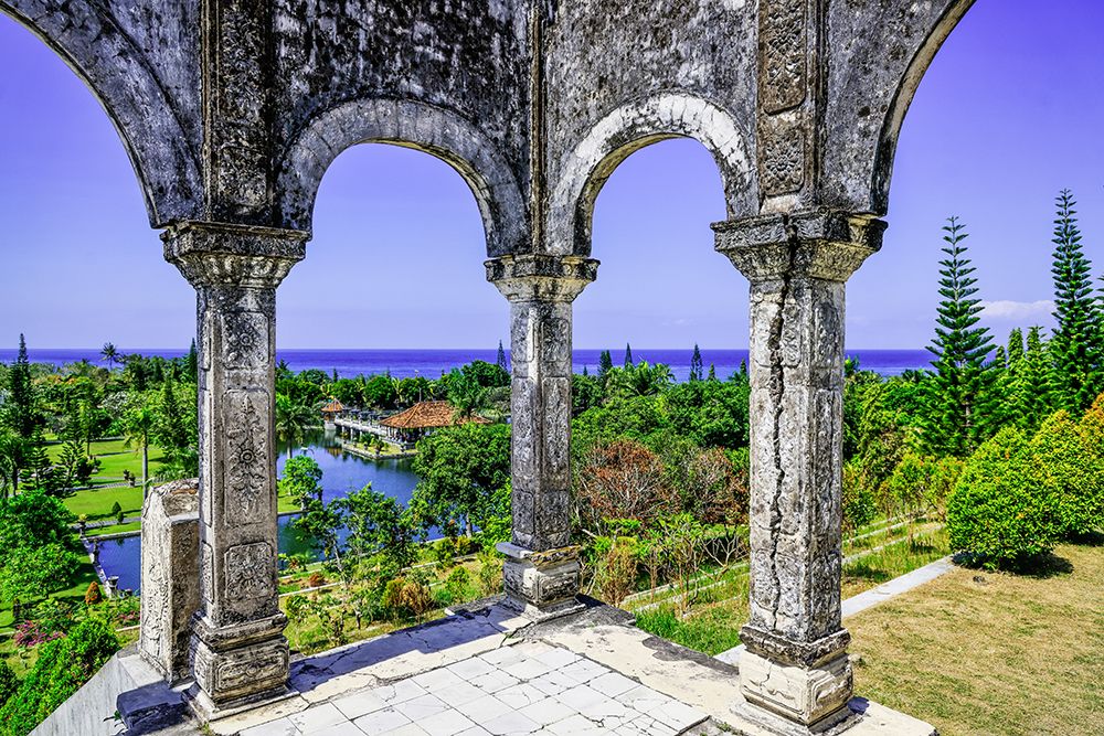 Magnificent grounds of the Taman Ujung-once the home of a King